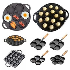 Cast Iron Griddle Pan Takoyaki Pan Mini Pancake Maker for Induction Hob, Gas Hob Pizza Makers price
