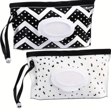 2pcs Reusable Wet Wipes Holder Bag, Travel Tissue Box for Home & Holiday Uk Baby Wet Bag price