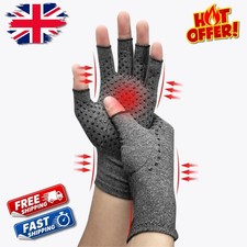 Compression Gloves Anti Arthritis Fingerless Pain Relief Joint Support With Grip Unisex Gloves price
