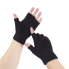 Unisex Fingerless Black magic Half Finger Thermal gloves Mens Womens boys. Unisex Gloves price
