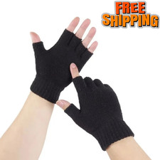 Unisex Fingerless Black magic Half Finger Thermal gloves Mens Womens boys Unisex Gloves price