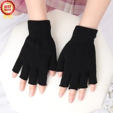 Unisex Fingerless Black magic Half Finger Thermal gloves Mens Womens boys Unisex Gloves price