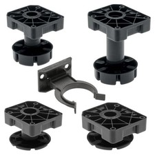 Kitchen Cabinet Adjustable Feet Leg Heavy Duty 450kg Plastic Black Furniture Kitchen Cabinet / Furniture price