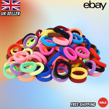 100 Pcs Baby Hair Bands Multicolor Seamless Toddler Elastic Hair Bobbles Baby Hair Band price