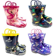 KIDS GIRLS BOYS WATERPROOF WELLIES WINTER RAIN SNOW WELLINGTON INFANTS BOOTS SZ Boys' Boots price