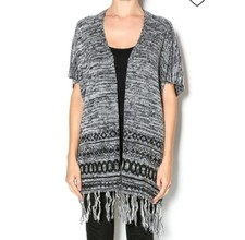 Elan One Size Fringe Aztec Poncho Poncho price