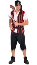 Pirate, Ahoy Matey, Mens Costume, Fancy Dress, Size Standard, M/L Men's Costume price