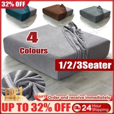 1~3 Seater Velvet Replacement Sofa Seat Cushion Covers Stretch Couch Protector Furniture Cushion Cover price