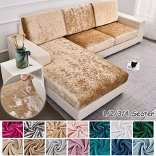 Crushed Velvet Sofa Seat Cushion Covers Soft Couch Protector Stretch Slip Covers Furniture Cushion Cover price