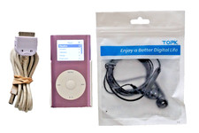 Apple iPod Mini A1051 4GB 1st Gen, Pink  Working + Accessories MP3 Player & iPod Accessories price