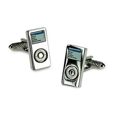 iPod Or MP3 Player Cufflinks by Onyx-Art London ONYX_CK253 MP3 Player & iPod Accessories price
