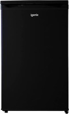 Under Counter Freezer, 88 Litre, Reversible Door, Black, Igenix IG355B Built-in Freezers price