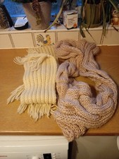 Women's Fluffy Scarf and Snood Neck Warmer Fluffy Bundle One Size VGC Women's Neck Warmer price