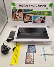 Digital Photo Frame Widescreen Electronic Album HD Media Player Remote White Digital Photo Frames price