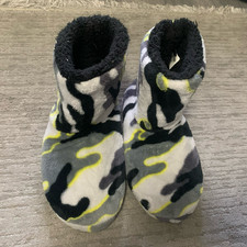 Unisex Kids Camouflage Bootie Slippers Slip On Slip Resistant UK 3 Grey Unisex Kids' Booties price