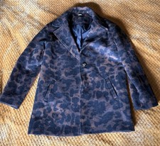TU Kids Faux Fur Animal Print Jacket Age 9-10 Years Excellent Condition Girls' Overcoat price