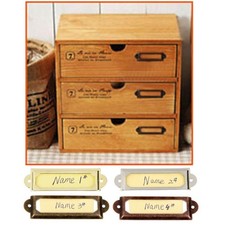 50pcs  Brass Cabinet Drawer Metal Handle Label Office Library Post Office File Library Cabinet price