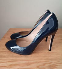 LK Bennett Sledge navy patent platform court shoes high heels UK6.5 US9.5 EU39.5 Platform Shoes price