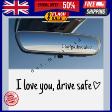 I love you, drive safe Car Interior Mirror Sticker Decal SMALL UK Sticker Mirror price