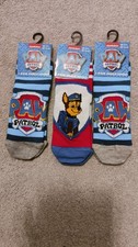 set of 3 pairs of paw patrol socks UK 3-5.5 eu19-22 Boys' Socks Set price