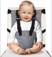 Carry Me  Baby Portable High Chair with Safety Harness Travel Essential Grey Portable High Chair price
