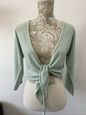 Papaya Ladies Duck Egg Blue Three-Quarter Sleeve Fine Knit Bolero Shrug Size 16 Bolero price