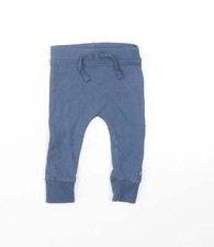 George Boys Blue 100% Cotton Capri Trousers Size 3-6 Months Boys' Capri Trousers price