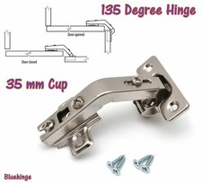 Set of 2Hinges 135 Degree Kitchen Cabinet Cupboard  Concealed Corner Door Cup 35 Kitchen Corner Set price