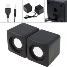 Mini Desktop Speaker for Computer Phone PC Stereo 2.0 USB Powered 3.5mm Jack Computer Speakers price