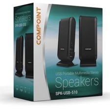 Compoint USB Wired Desktop Speakers 2 Piece Speakers  PC Laptop Computer Gaming Computer Speakers price