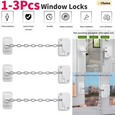 Self Adhesive Adjustable Window Lock Window Restrictor Child Pet Safety Adjustable Window Lock price