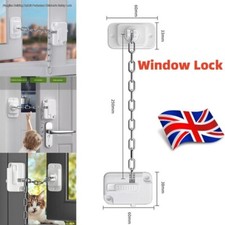1X Window Restrictor Child Pets Safety Self Adhesive Adjustable Window Lock UK Adjustable Window Lock price