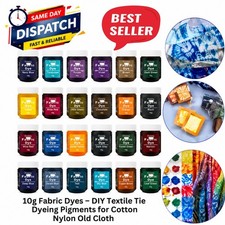 10g Fabric Dyes – DIY Textile Tie Dyeing Pigment for Cotton Nylon Old Clothes Fabric Dye price
