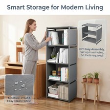 Modern 5-Tier Book Shelves Storage Display Bookcase Box Cabinet Rack Units Shelf CD - DVD Shelf / Unit / Cabinet price