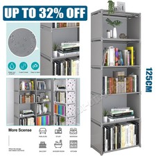 Modern 5 Tier Book Shelves Storage Display Bookcase Box Cabinet Rack Units Shelf CD - DVD Shelf / Unit / Cabinet price