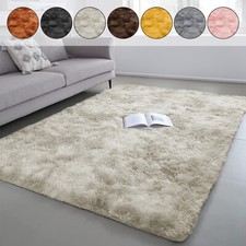 Large Shaggy Rug Fluffy Rugs Anti-Slip Living Room Bedroom Soft Carpet Floor Mat Baby Room Rug price