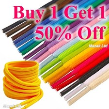 Round Shoe Laces Boots Trainers Adult Kids Coloured Shoelaces 70, 100, 120 140cm Trainers price