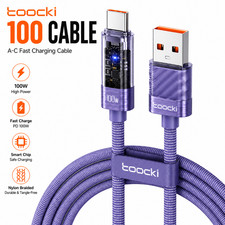 Toocki 100W USB-A To USB-C Fast Charging Cable For Mobile Phone Tablet Laptop UK Mobile Phone Cable price