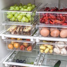 Kitchen Pull-Out Fridge Shelf Organiser Cupboard Holder Storage Box Drawer Drawer Shelf price