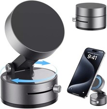 360° Rotation Vacuum Magnetic Suction Cup Car Phone Holder | Stand Car Mount Phone Holder price
