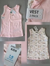 Girls Vest 2 pack Size age 7-8 - Horse theme design underwear - New with Tags Girls' Vest price