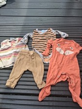 Boys Orange Mixed Clothes Bundle, 0-3 Months, Worn Good Condition Baby Mevlut Outfit price