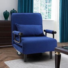 Sofa Bed Recliner Armchair Lounge Wheels Chair Beds Single Sleeper Couch Linen Sofa Bed price