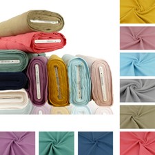 Double Gauze 100% Cotton Fabric Dressmaking Plain Lightweight Muslin, 64 Colors Fabrics price