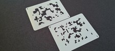 SEAMLESS DIGIT PIXEL CAMOUFLAGE Camo Pattern Airbrush Stencil Body Face Paint Face & Finger Paint price