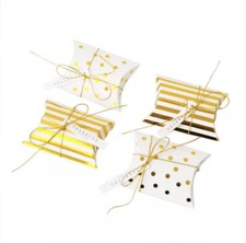 10 Wedding Favour Boxes Gold Pillow Box Birthday Engagement Nikkah Eid Baby Gift Baby Gold Pillow price