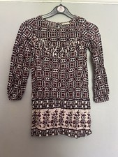 Next Girls Long Sleeved Tunic Dress Size 8 Years Fringe/Tassel Detail to Front Girls' Tunic price