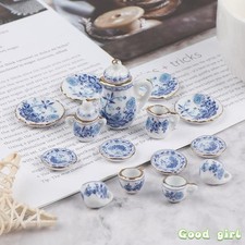 1:12 Miniature Porcelain Tea Cup Set Dollhouse Furniture Toys Tableware Tea / Teapot Sets price