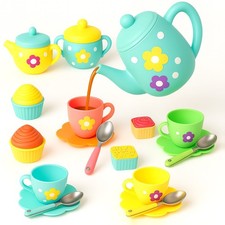 Tea Set for Kids 22 PCs Afternoon Tea Party Set with Teapot Pretend Playset Toy Tea / Teapot Sets price