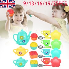 Kids Plastic Tea Toys Set Children Pretend Play Role Teapot Cups Saucers Bowl Tea / Teapot Sets price